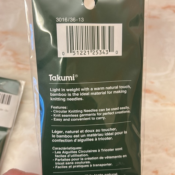 NWT. CLOVER Bamboo Knitting Needles - Natural Wood - Picture 5 of 5